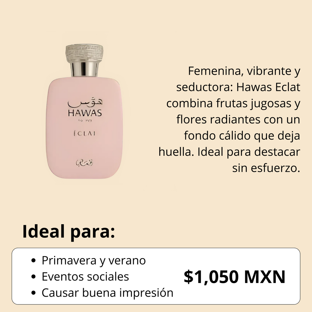 Hawas Eclat De Rasasi Edp 100ml Mujer